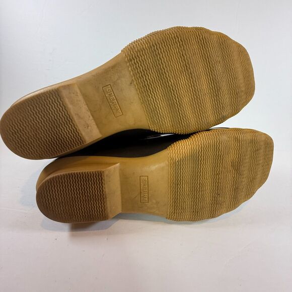 Sperry Womens Duck Boot Brown Rain Booties Warm Microfleece Rawhide Lace Up 11 - Picture 10 of 12